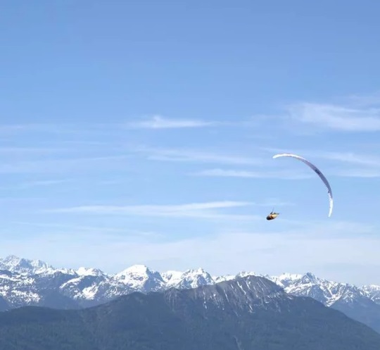 Paragliding im Winter